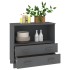 Aparador HAMAR madera maciza pino gris oscuro 85x35x80