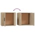 Mesitas de noche 2 unidades color roble Sonoma 50x39x47