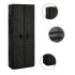 Mueble zapatero de tela con funda negro 60x30x166