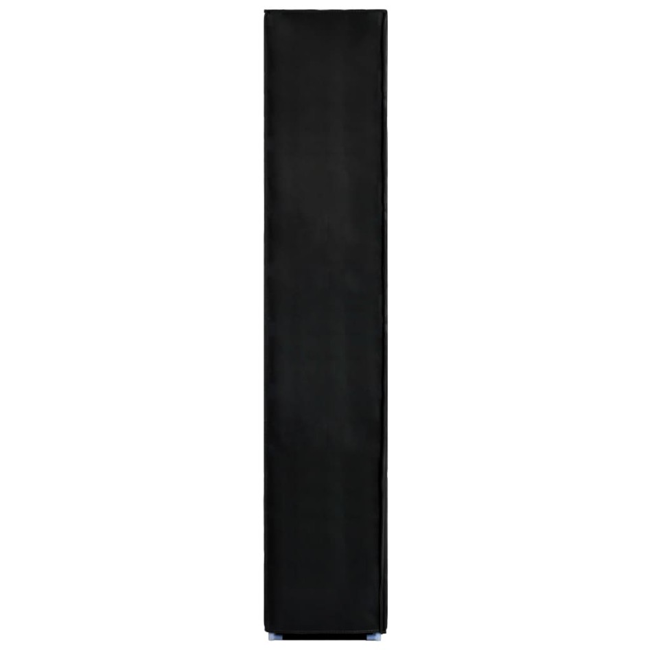 Mueble zapatero de tela con funda negro 60x30x166