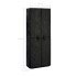 Mueble zapatero de tela con funda negro 60x30x166
