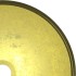 Lavabo de vidrio templado dorado 35x12
