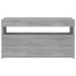 Mueble de TV con luces LED gris Sonoma 75x35x40