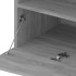 Mueble de TV con luces LED gris Sonoma 75x35x40