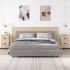 Mesita de noche de pared 2 uds color roble Sonoma 41,5x36x53