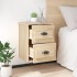 Mesita de noche de pared 2 uds color roble Sonoma 41,5x36x53