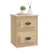 Mesita de noche de pared 2 uds color roble Sonoma 41,5x36x53