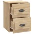 Mesita de noche de pared 2 uds color roble Sonoma 41,5x36x53