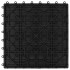 Baldosas de porche de WPC 30x30 cm 1 m² negro 11
