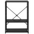 Armario para microondas madera ingeniería negro 60x39,6x79,5