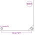 Lona 650 g/m² 3x3 m