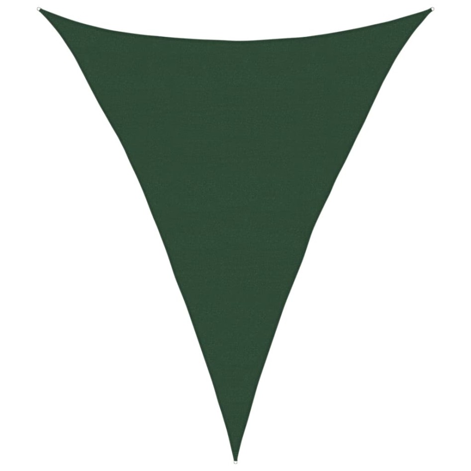 Toldo de vela verde oscuro HDPE 160 g/m² 5x6x6
