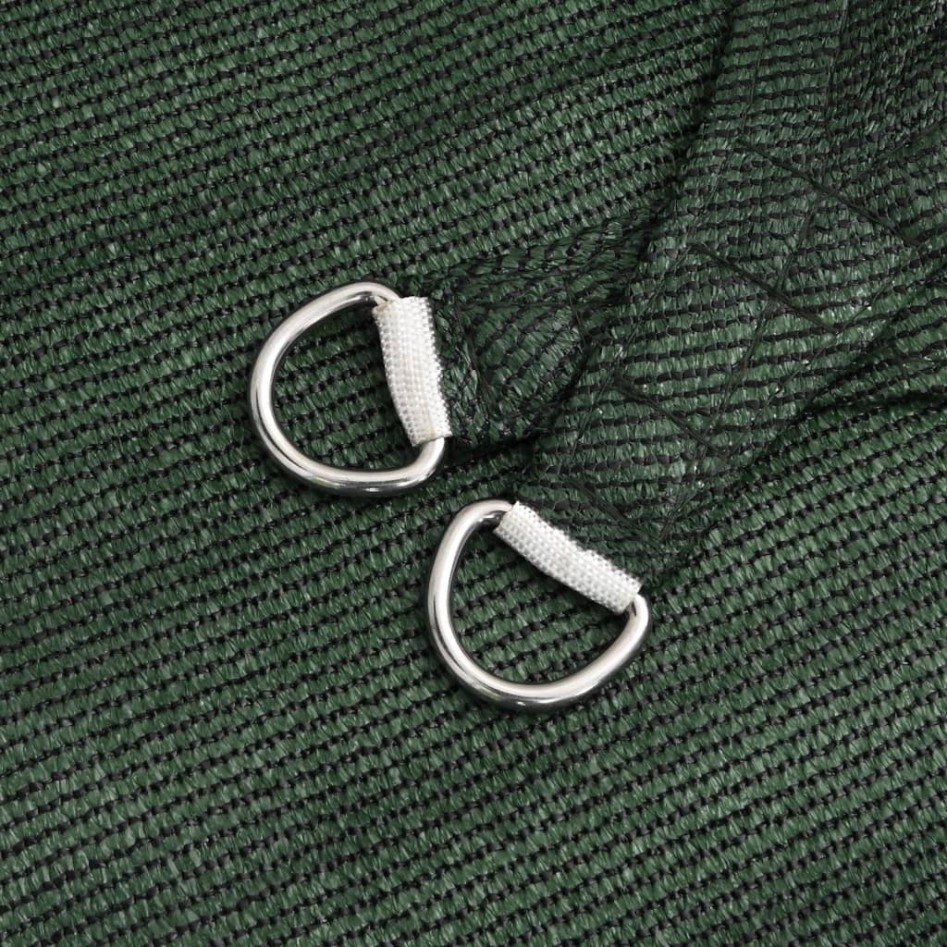 Toldo de vela verde oscuro HDPE 160 g/m² 5x6x6