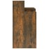 Escritorio con LED madera ingeniería roble ahumado 97x45x90