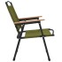 Sillas de camping 2 uds tela Oxford verde 54x55x78