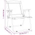 Sillas de camping 2 uds tela Oxford verde 54x55x78