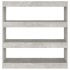 Estantería/divisor de espacios gris hormigón 100x30x103