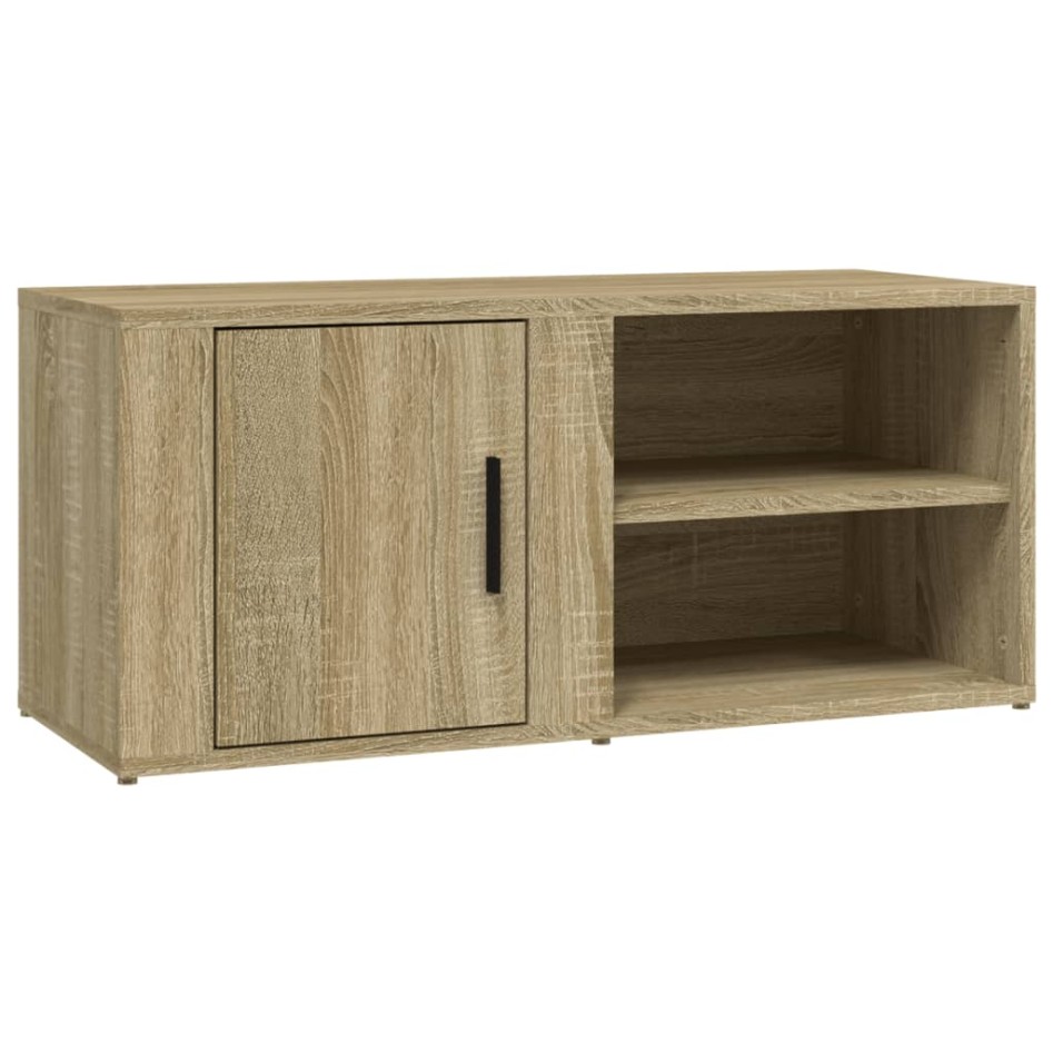 Mueble TV 2 uds madera contrachapada roble Sonoma 80x31,5x36