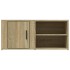Mueble TV 2 uds madera contrachapada roble Sonoma 80x31,5x36