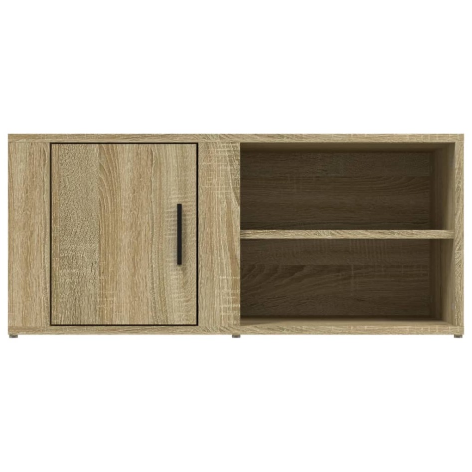 Mueble TV 2 uds madera contrachapada roble Sonoma 80x31,5x36