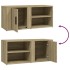 Mueble TV 2 uds madera contrachapada roble Sonoma 80x31,5x36