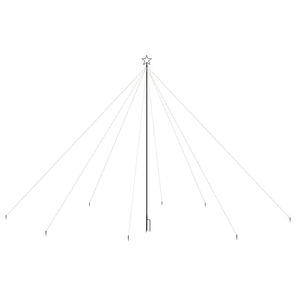 LED árbol de Navidad interior/exterior 800 LED blanco frío 5