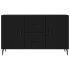 Aparador de madera de ingeniería negro 100x36x60