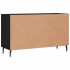 Aparador de madera de ingeniería negro 100x36x60