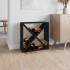 Botellero de madera maciza de pino negro 62x25x62