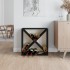 Botellero de madera maciza de pino negro 62x25x62