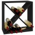Botellero de madera maciza de pino negro 62x25x62