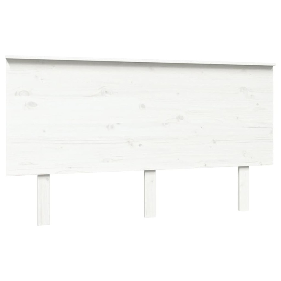 Cabecero de cama madera maciza de pino blanco 144x6x82,5