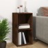 Caja para discos de vinilo contrachapado marrón 71x34x36