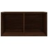 Caja para discos de vinilo contrachapado marrón 71x34x36