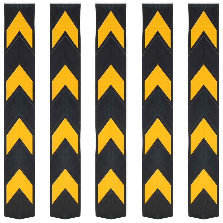 Protectores de esquina reflectantes 5 unidades goma 80