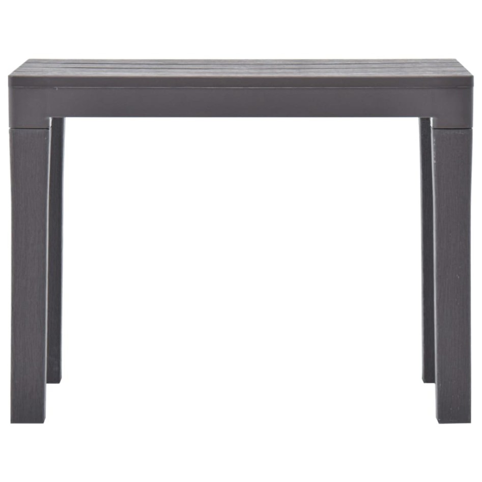 Bancos de jardín 2 unidades plástico color