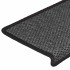 Alfombra autoadhesiva escalera sisal 15 uds antracita