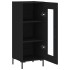 Aparador de madera contrachapada negro 34,5x34x90