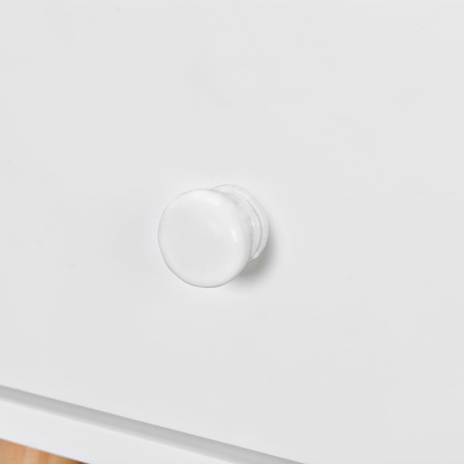 Mesitas de noche 2 uds madera maciza de pino blanco 40x30x61