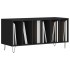 Mueble para discos madera contrachapada negro 100x38x48