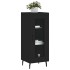 Aparador de madera contrachapada negro 34,5x34x90