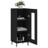 Aparador de madera contrachapada negro 34,5x34x90