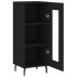 Aparador de madera contrachapada negro 34,5x34x90