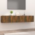 Muebles de TV 2 uds madera ingeniería color roble 80x30x30
