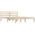 Estructura de cama doble pequeña sin colchón 120x190
