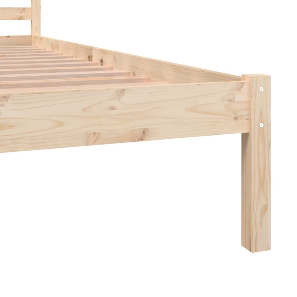 Estructura de cama doble pequeña sin colchón 120x190