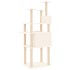 Rascador para gatos con postes de sisal crema 166