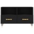 Mueble para TV madera contrachapada negro 80x36x50