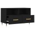 Mueble para TV madera contrachapada negro 80x36x50