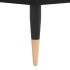 Mueble para TV madera contrachapada negro 80x36x50